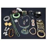 LOT- Vintage Costume Jewelry & Watches