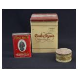 3 Vintage Tobacco Snuff Tins