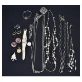 LOT - Group Costume Jewelry & Watches