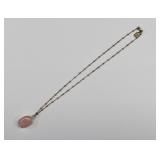 Kalan Sterling Silver & Rose Quartz Necklace