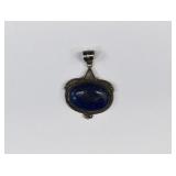 Afghani Sterling Silver Lapis Lazuli Pendant
