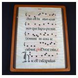 Antique Vellum ANTIPHONARY Sheet