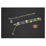 Scarab Link & Intaglio Bracelet