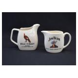 Jim Beam & Wild Turkey Bar Advertising Jugs