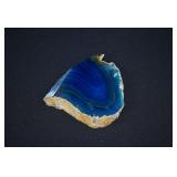 Sliced Banded Blue Agate Slab