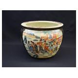 Vintage Japanese Satsma Fish Bowl Planter