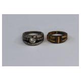 2 Sterling Silver Rings