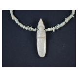 Pre-Columbian Greater Nicoya Jade Figural Necklace