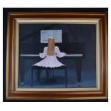 L. Royse Original Oil on Canvas Painting PIANIST
