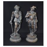 Don Juan & Don Cesar Bronzed Spelter Statues