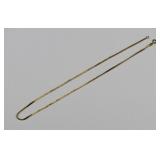 14kt Gold Wheat Link 16 1/2' Chain Necklace