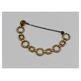 Vermeil Sterling Silver & Rhinestone Bracelet