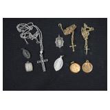 LOT- Gold & Silver Tone Religous Jewelry