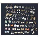 54 Pairs of Costume Clip & Screwback Earrings