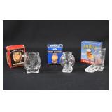 3 Jim Beam Advertising Shot Glasses in Box