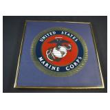 Framed United States Marine Corps Emblem