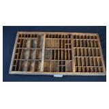 Vintage Printer's Tray Typeset Drawer