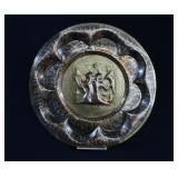 Thanjavur Art Wall Plate- Brass, Copper & Silver