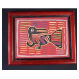 Single Panel GUNA PANAMA MOLA Fabric Folk Art