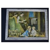 Victorian HOME SWEET HOME Framed Lithograph