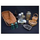 LOT- Kitchen Home- Longaberger Baskets +