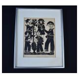 Amaro Francisco Brazilian Woodblock Print
