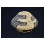 African ZULU Ukhamba Basket with Lid
