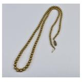 14kt Gold Clasp & Grauated Pearl Necklace
