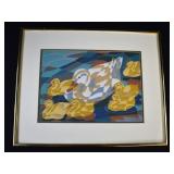 Alice Woodrome Quilted Serigraph with COA