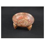 Pre-Columbian Costa Rican Tripod Rattle Bowl