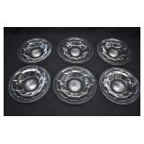 6-pc Set HEISEY COLONIAL Glass 81/4' Soup Plates