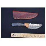 Custom Made Damascus Steel Fix Blade Skinner Knife