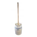 Marshall Pottery 4-Gal Stoneware Butter Churn
