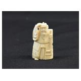 Signed Antique Japanese Carved Ivory Okimono