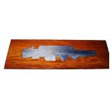 1972 USS ENTERPRISE Aircraft Carrier Plaque