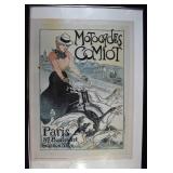 French COMIOT MOTORCYCLES Advertising Poster
