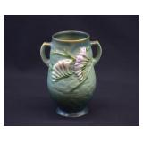 Roseville Pottery FREESIA Tropical Green 7' Vase