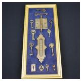 Collection of Antique Keys, Mail slot & Hardware