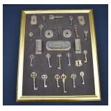 Collection of Antique Keys, Mail Slots & Hardware