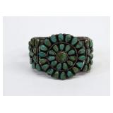 Johnny Mike Begay Navajo Turquoise Cluster Cuff