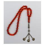 Turkish Tesbih Prayer Beads- Bakelite & Sterling