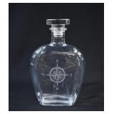 Rolf Glass Compass Rose Whiskey Decanter