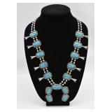 GOLDETTE Navajo Squash Blossom Necklace