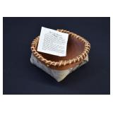 Alaskan Handmade Athabascan Birch Bark Basket