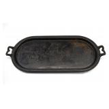 1825 Franconia Iron Works Cast Iron Oval Griddle