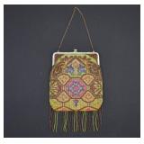Original Art  Deco Flapper Beaded Purse