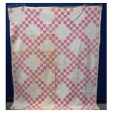 72" x 86" Antique Double Irish Chain Quilt