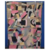 57" x 79" Antique Crazy Quilt