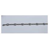 Sterling Silver and Moonstone Bracelet 9.80 g