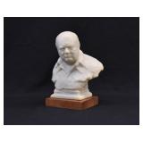 Oscar Nemon Alabaster Bust SIR WINSTON CHURCHILL